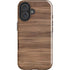 Natural Walnut Wood iPhone 16 Plus Impact Case